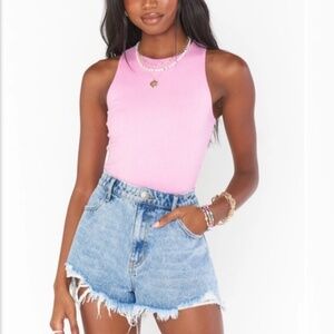 💖 Show Me Your Mumu Best Bodysuit in Pink Rib